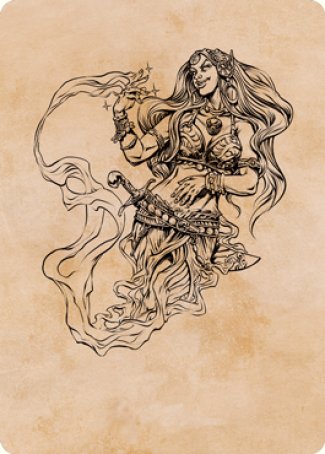 Djinni Windseer (Showcase) Art Card [Dungeons & Dragons: Adventures in the Forgotten Realms Art Series] | Spectrum Games