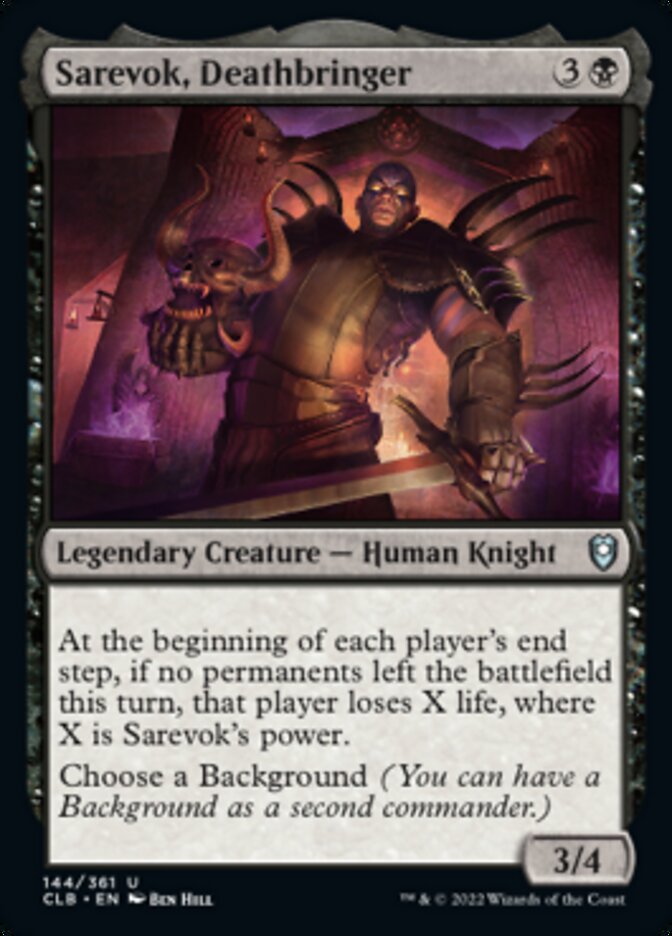 Sarevok, Deathbringer [Commander Legends: Battle for Baldur's Gate] | Spectrum Games