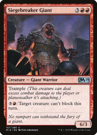 Siegebreaker Giant [Core Set 2019] | Spectrum Games