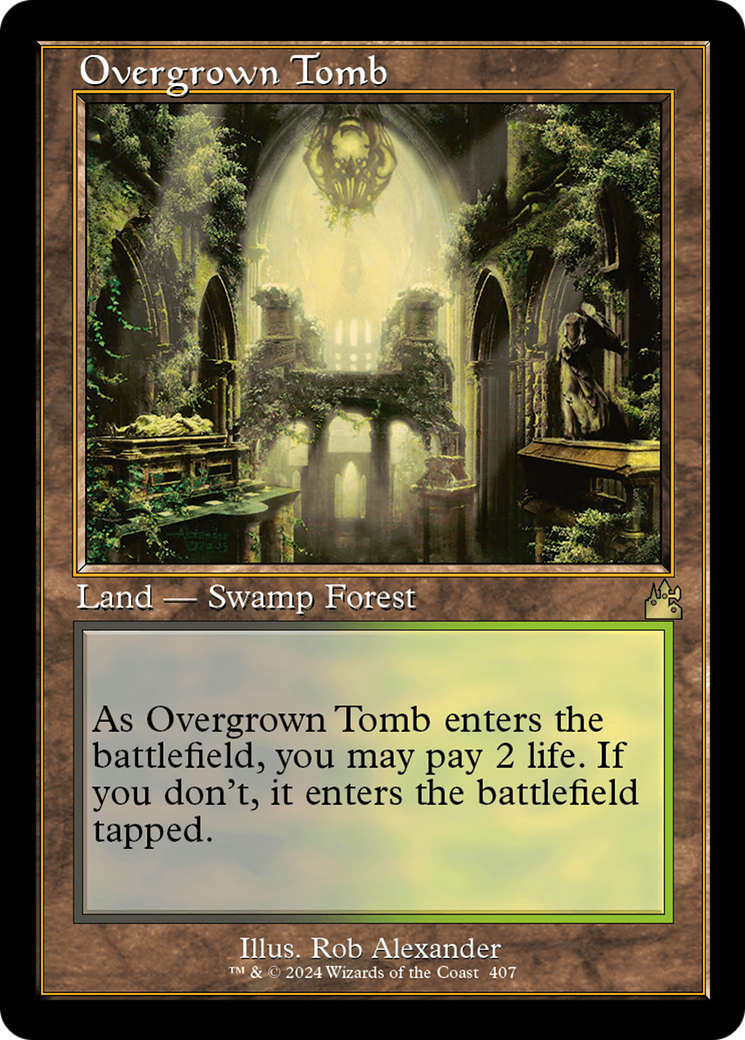 Overgrown Tomb (Retro) [Ravnica Remastered] | Spectrum Games