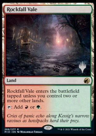 Rockfall Vale (Promo Pack) [Innistrad: Midnight Hunt Promos] | Spectrum Games