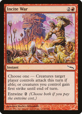 Incite War [Mirrodin] | Spectrum Games