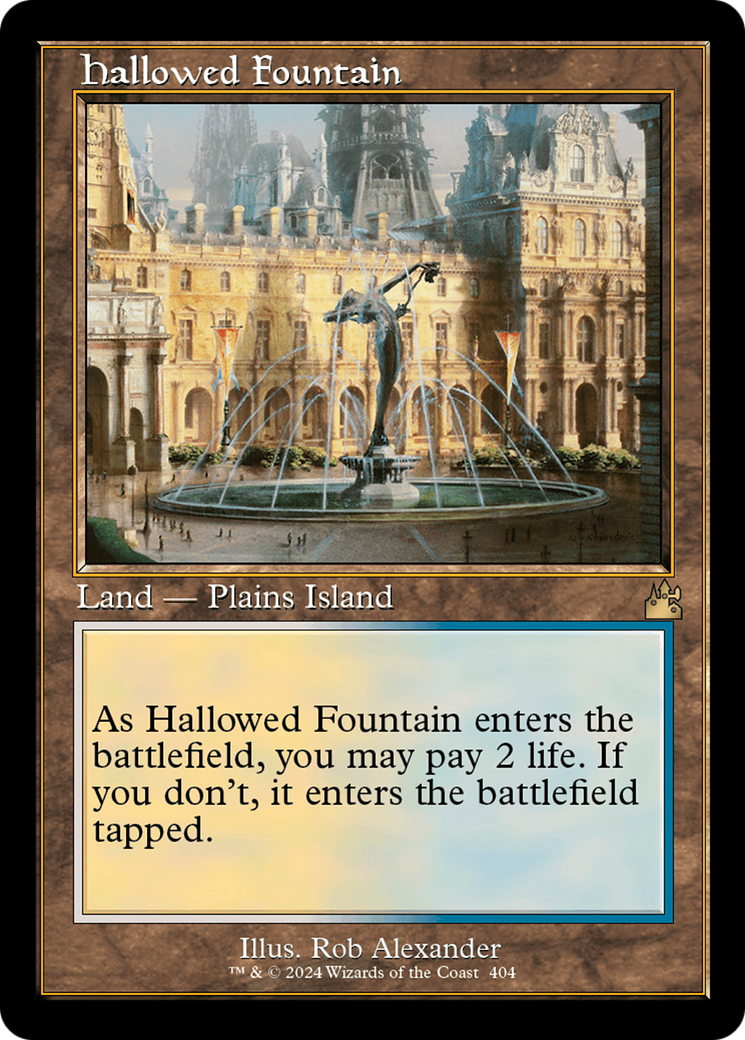 Hallowed Fountain (Retro) [Ravnica Remastered] | Spectrum Games