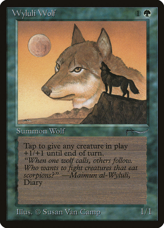 Wyluli Wolf (Dark Mana Cost) [Arabian Nights] | Spectrum Games