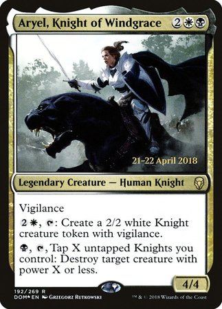 Aryel, Knight of Windgrace [Dominaria Promos] | Spectrum Games