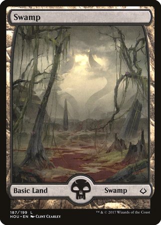 Swamp (187) - Full Art [Hour of Devastation] | Spectrum Games