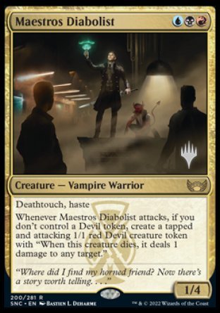 Maestros Diabolist (Promo Pack) [Streets of New Capenna Promos] | Spectrum Games