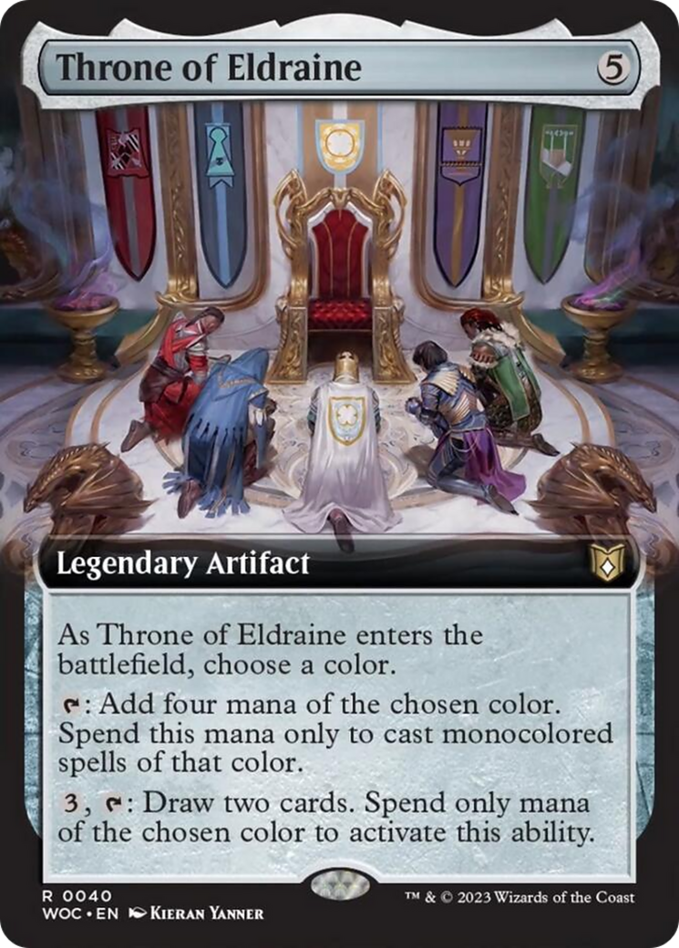 Throne of Eldraine (Extended Art) [Wilds of Eldraine Commander] | Spectrum Games