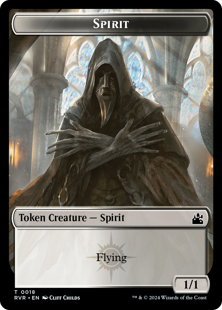 Spirit Token (0018) [Ravnica Remastered Tokens] | Spectrum Games