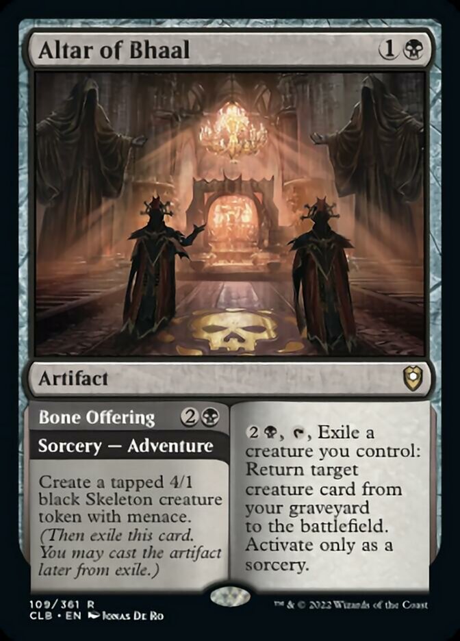 Altar of Bhaal // Bone Offering [Commander Legends: Battle for Baldur's Gate] | Spectrum Games