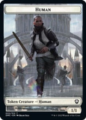 Human // Snake Double-sided Token [Dominaria United Commander Tokens] | Spectrum Games