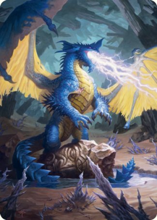 Blue Dragon Art Card [Dungeons & Dragons: Adventures in the Forgotten Realms Art Series] | Spectrum Games