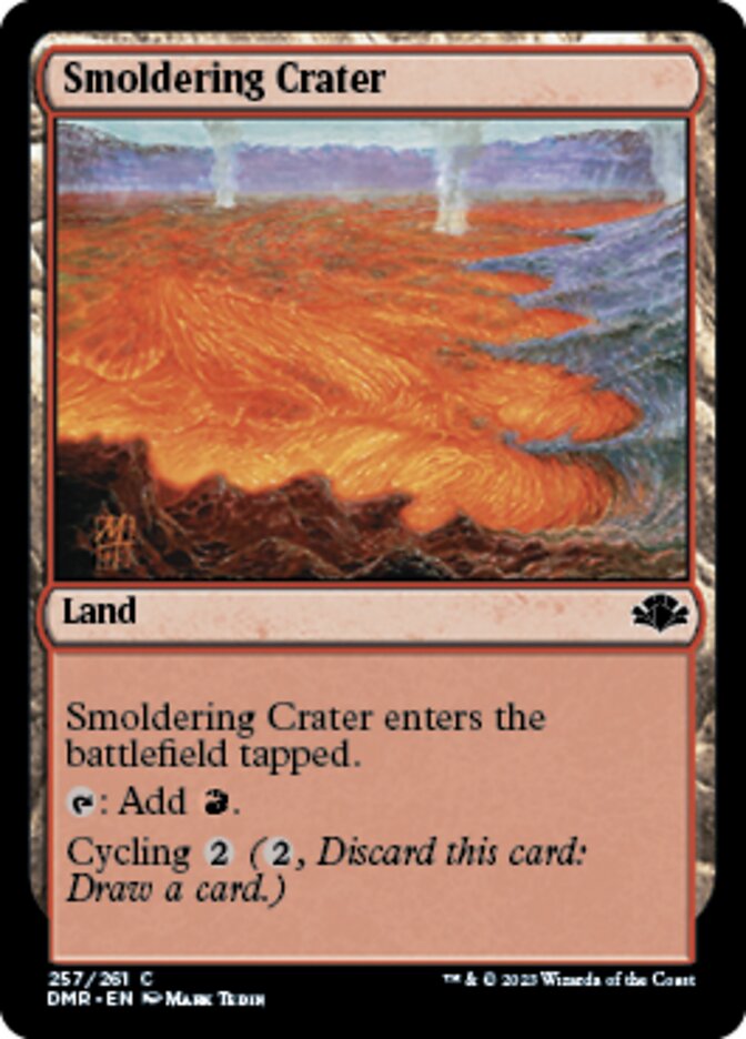 Smoldering Crater [Dominaria Remastered] | Spectrum Games