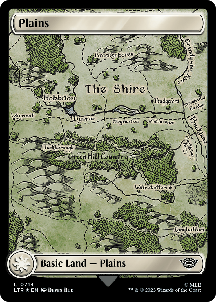 Plains (0714) (Surge Foil) [The Lord of the Rings: Tales of Middle-Earth] | Spectrum Games