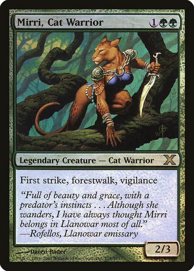 Mirri, Cat Warrior (Premium Foil) [Tenth Edition] | Spectrum Games