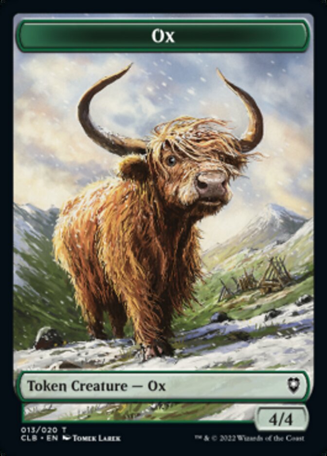 Ox Token [Commander Legends: Battle for Baldur's Gate Tokens] | Spectrum Games