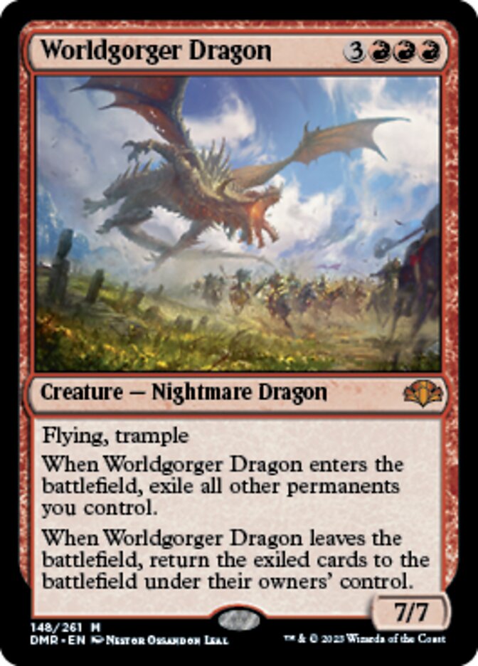 Worldgorger Dragon [Dominaria Remastered] | Spectrum Games