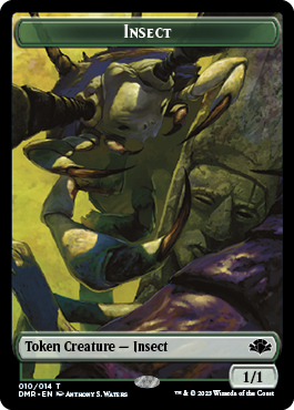 Insect // Squirrel Double-Sided Token [Dominaria Remastered Tokens] | Spectrum Games