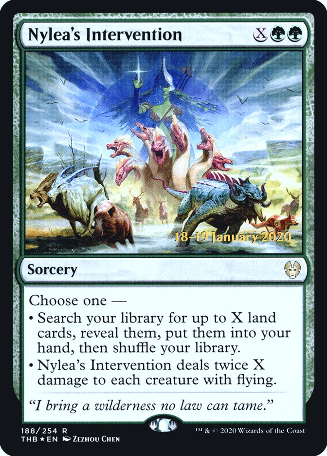 Nylea's Intervention [Theros Beyond Death Prerelease Promos] | Spectrum Games