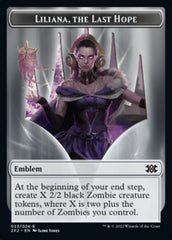 Liliana, the Last Hope Emblem // Spirit Double-sided Token [Double Masters 2022 Tokens] | Spectrum Games