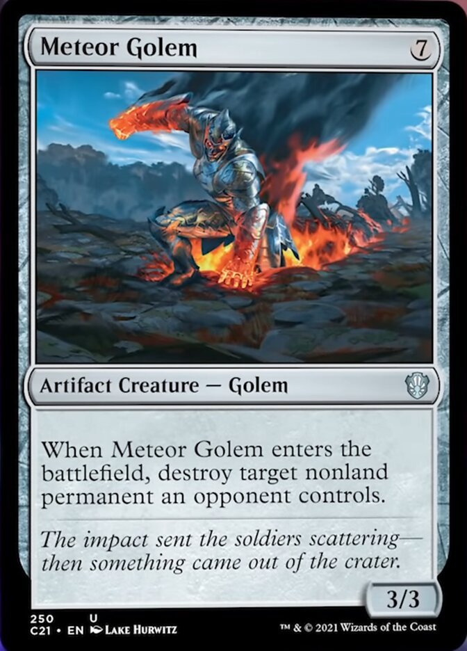 Meteor Golem [Commander 2021] | Spectrum Games