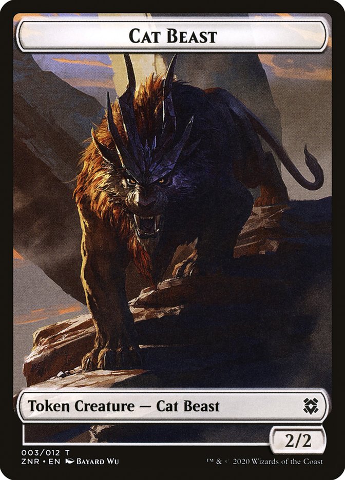 Cat Beast Token [Zendikar Rising] | Spectrum Games
