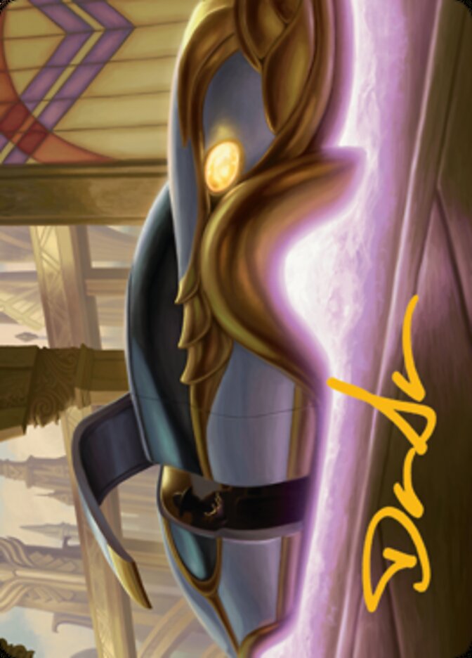 Mysterious Limousine Art Card (Gold-Stamped Signature) [Streets of New Capenna Art Series] | Spectrum Games