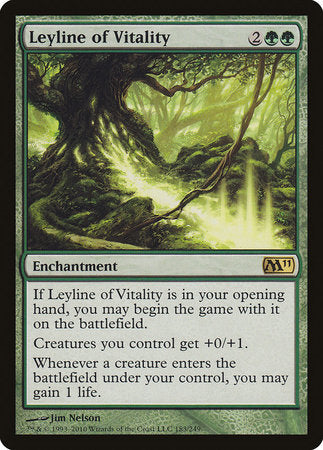 Leyline of Vitality [Magic 2011] | Spectrum Games