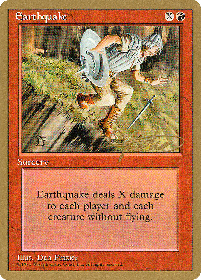 Earthquake (Mark Justice) [Pro Tour Collector Set] | Spectrum Games