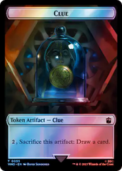 Copy // Clue (0055) Double-Sided Token (Surge Foil) [Doctor Who Tokens] | Spectrum Games