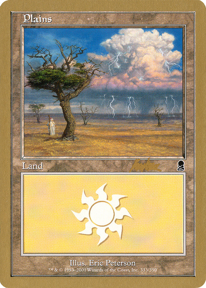 Plains (bk333) (Brian Kibler) [World Championship Decks 2002] | Spectrum Games