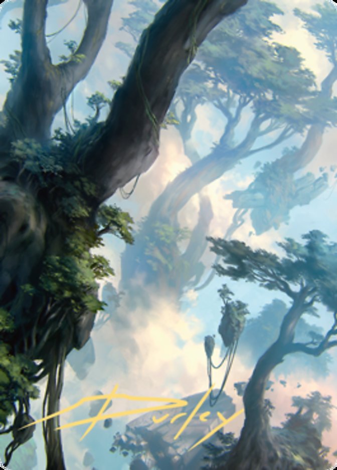 Forest 1 Art Card (Gold-Stamped Signature) [Zendikar Rising Art Series] | Spectrum Games