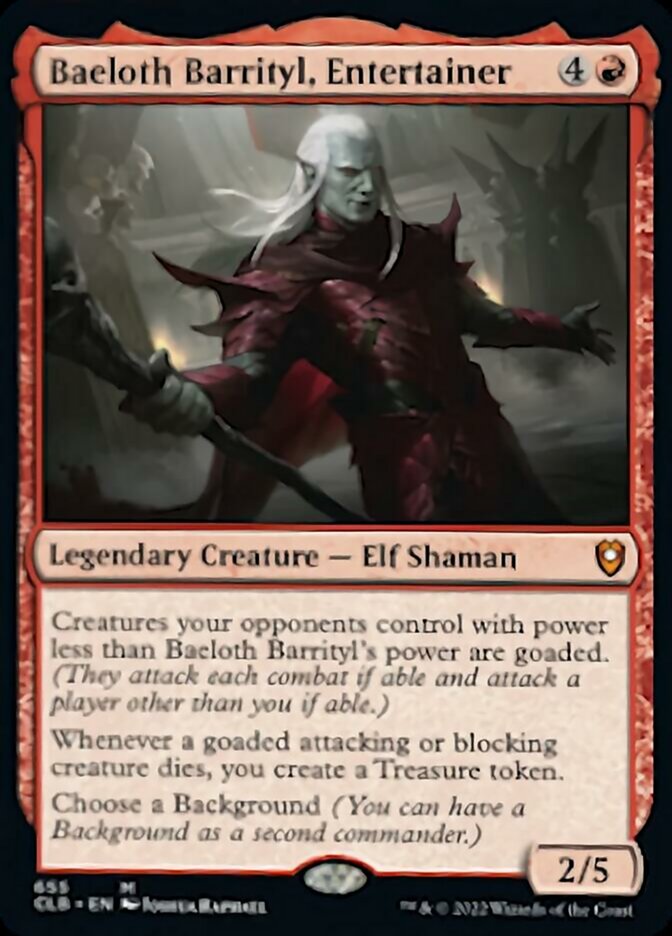 Baeloth Barrityl, Entertainer [Commander Legends: Battle for Baldur's Gate] | Spectrum Games