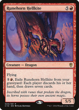 Runehorn Hellkite [Commander 2016] | Spectrum Games