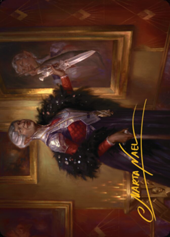 Evelyn, the Covetous Art Card (Gold-Stamped Signature) [Streets of New Capenna Art Series] | Spectrum Games