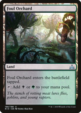 Foul Orchard [Rivals of Ixalan] | Spectrum Games