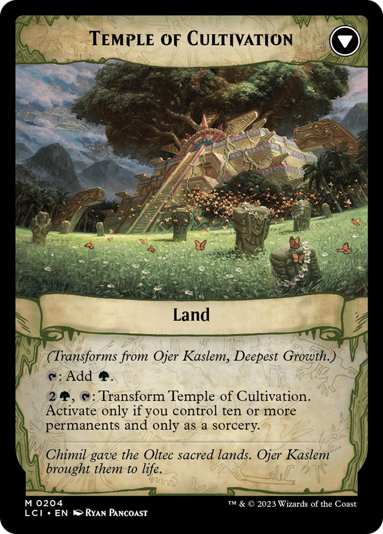 Ojer Kaslem, Deepest Growth // Temple of Cultivation [The Lost Caverns of Ixalan Prerelease Cards] | Spectrum Games