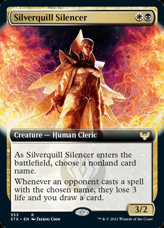 Silverquill Silencer (Extended) [Strixhaven: School of Mages] | Spectrum Games