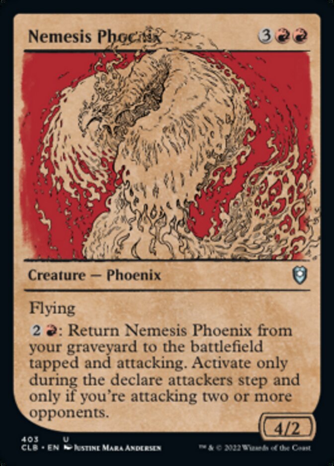 Nemesis Phoenix (Showcase) [Commander Legends: Battle for Baldur's Gate] | Spectrum Games