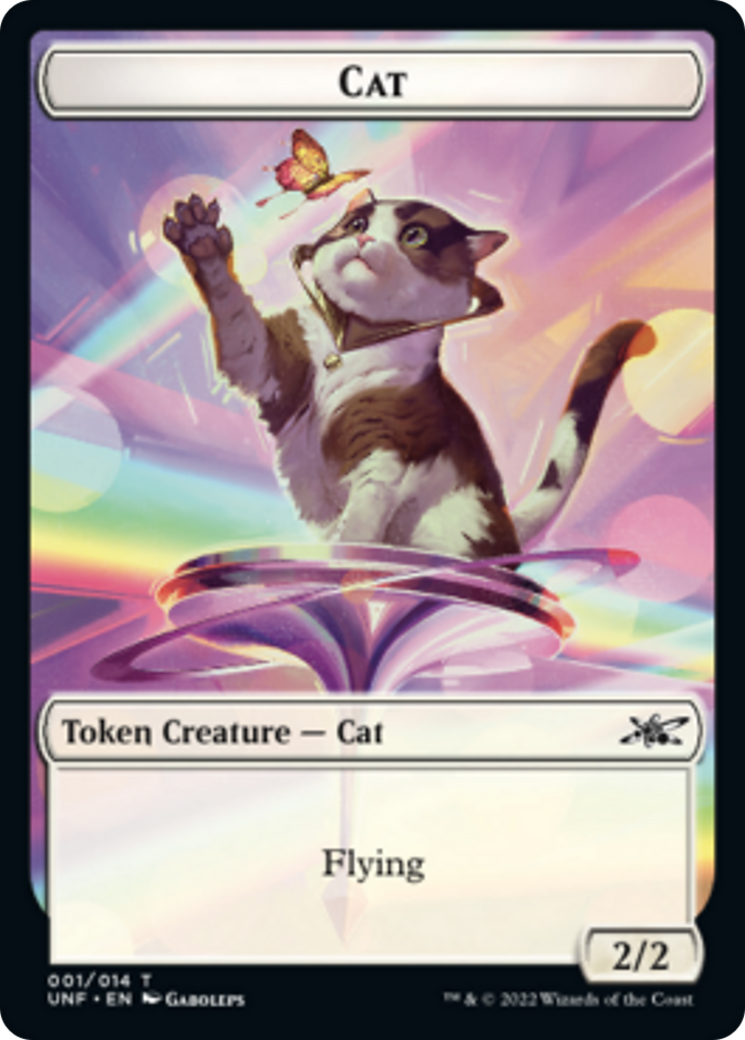 Cat // Storm Crow Double-sided Token [Unfinity Tokens] | Spectrum Games