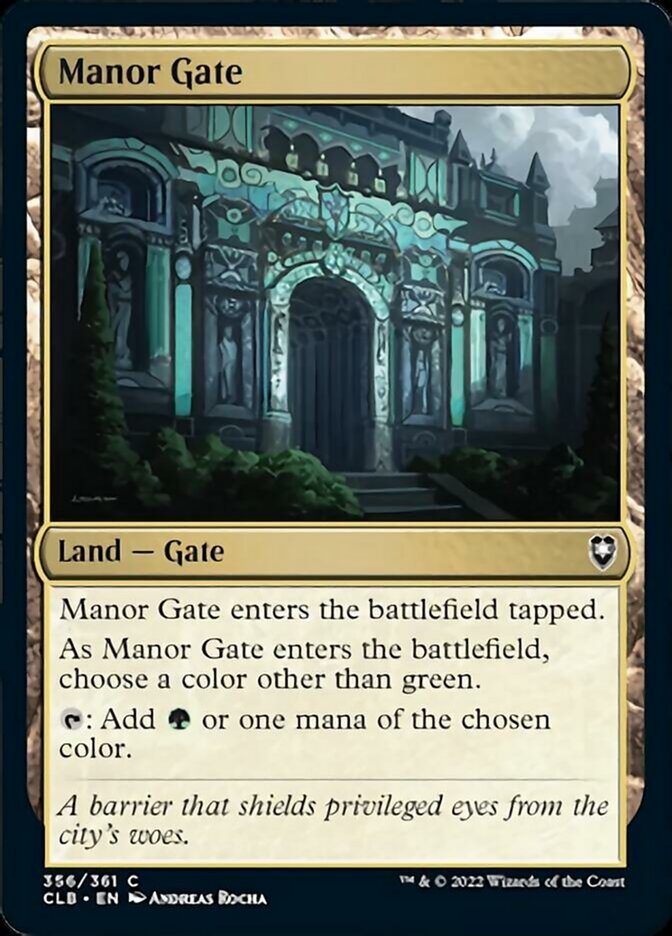 Manor Gate [Commander Legends: Battle for Baldur's Gate] | Spectrum Games