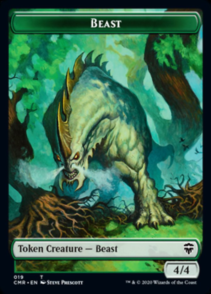 Beast (18) // Beast Token (19) [Commander Legends Tokens] | Spectrum Games