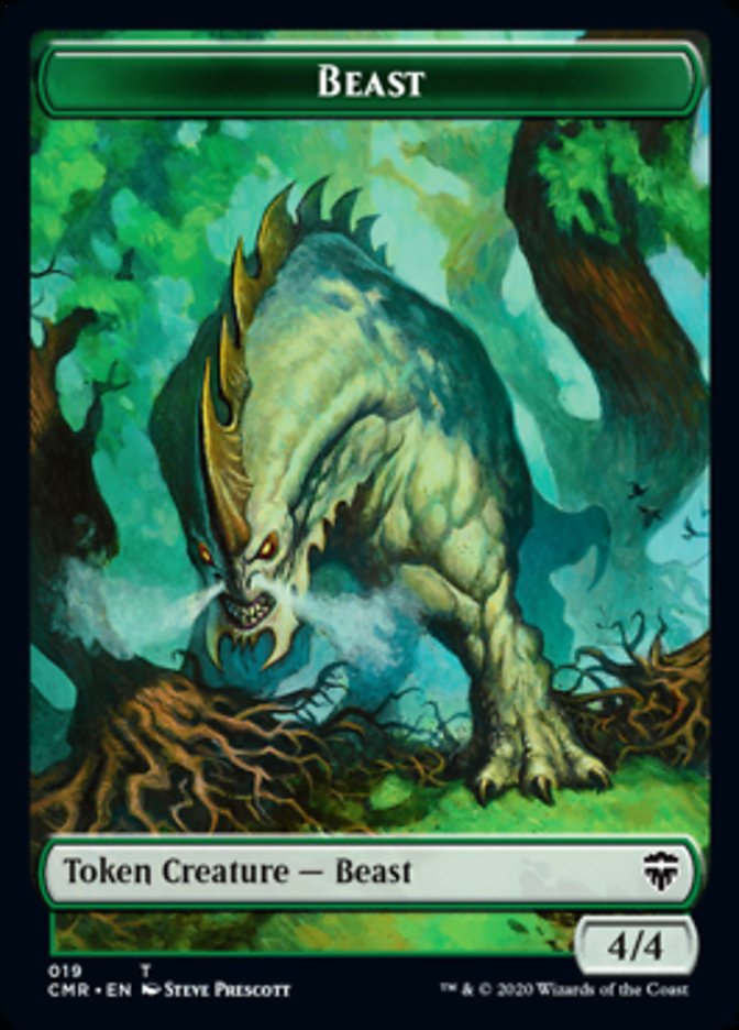 Beast (19) // Elephant Token [Commander Legends Tokens] | Spectrum Games