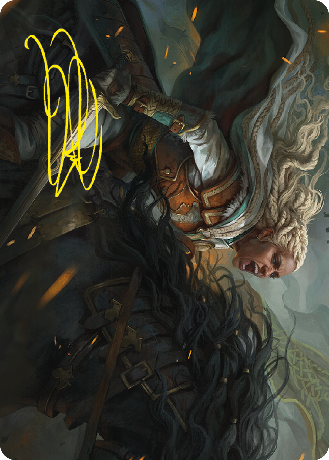 Eowyn, Fearless Knight Art Card (Gold-Stamped Signature) [The Lord of the Rings: Tales of Middle-earth Art Series] | Spectrum Games