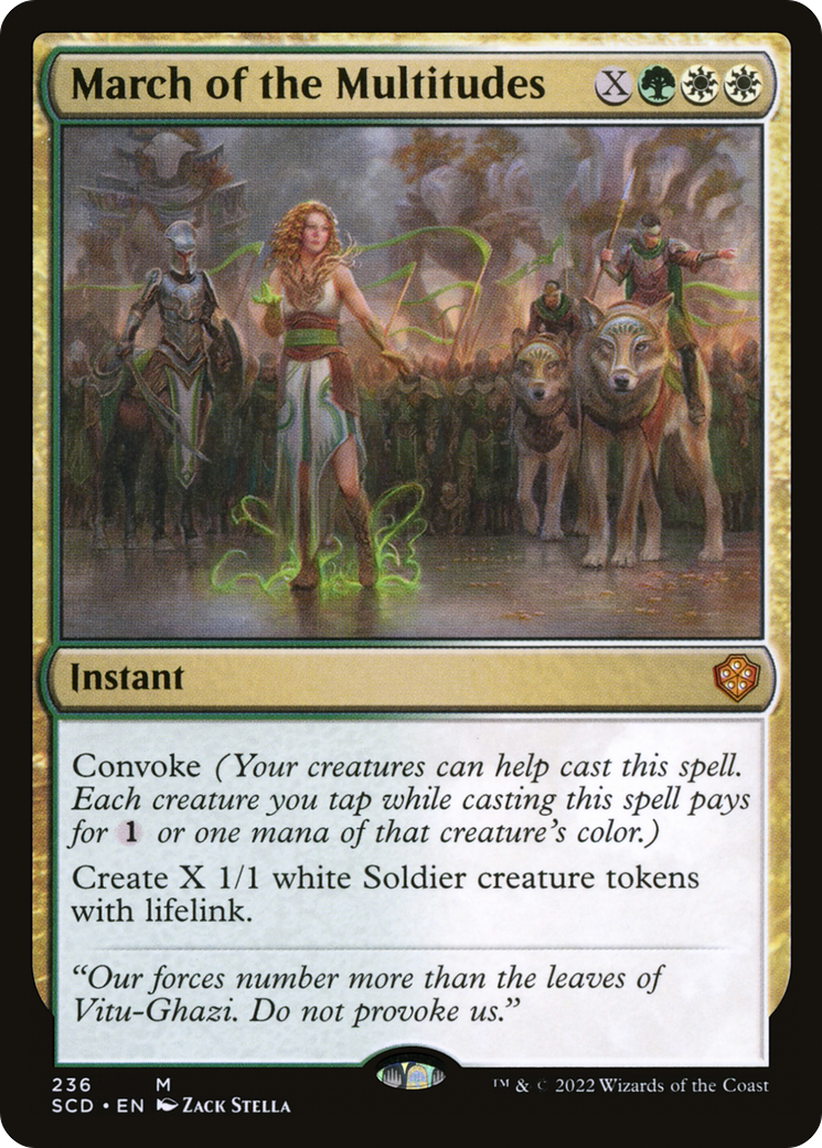 March of the Multitudes [Starter Commander Decks] | Spectrum Games