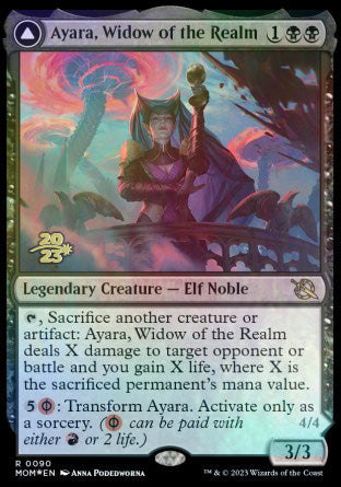 Ayara, Widow of the Realm // Ayara, Furnace Queen [March of the Machine Prerelease Promos] | Spectrum Games