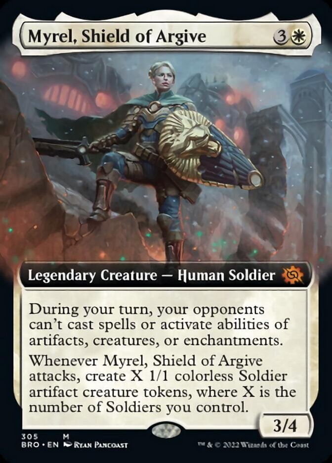 Myrel, Shield of Argive (Extended Art) [The Brothers' War] | Spectrum Games