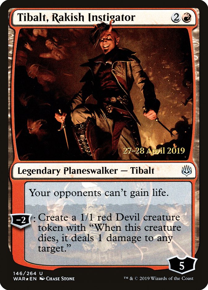 Tibalt, Rakish Instigator  [War of the Spark Prerelease Promos] | Spectrum Games