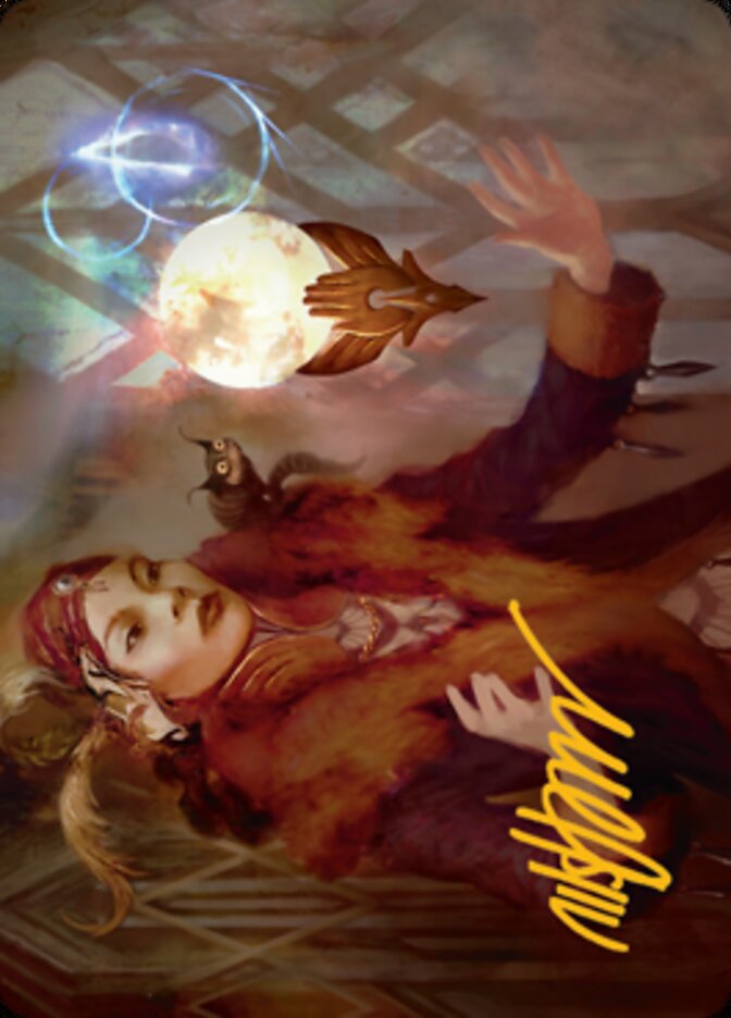 Misfortune Teller Art Card (Gold-Stamped Signature) [Streets of New Capenna Art Series] | Spectrum Games