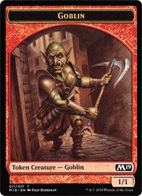 Goblin // Thopter Double-sided Token (Game Night) [Core Set 2019 Tokens] | Spectrum Games